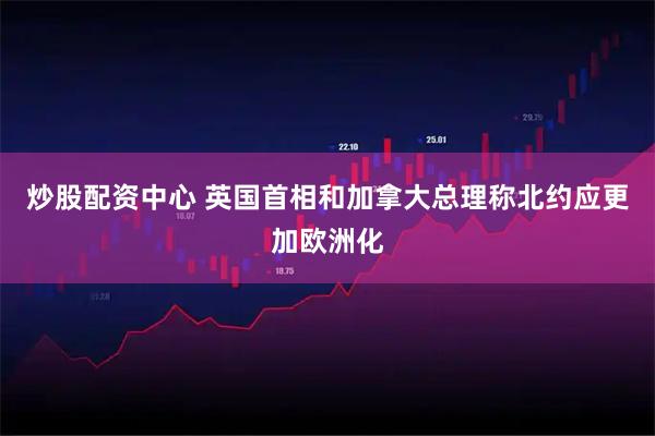 炒股配资中心 英国首相和加拿大总理称北约应更加欧洲化